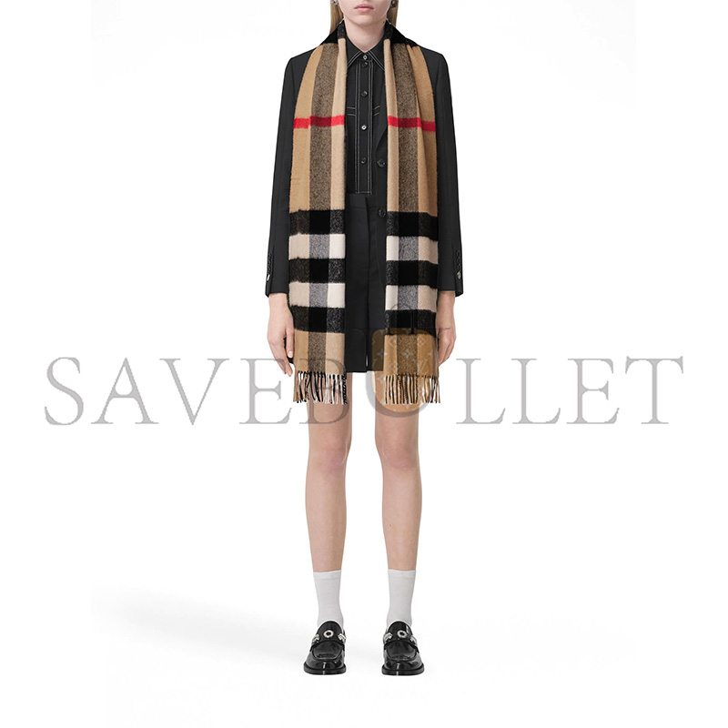 BURBERRY CHECK CASHMERE SCARF  (200*70cm)
